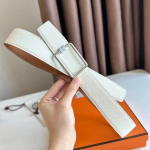 mens belt Fashion Hemring for Men Designer Waistband High-end Classic Leather Lychee Pattern Brand Luxury Woman h Gold and Silver Buckle Belt Ho181 MHP1 D5RY