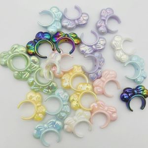 Chegada de Lucita de Plástico Acrílico 33x28mm 100pcs Berços UV Shapes para fabricação de caneta/brinco/colar de casos artesanais.