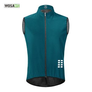 Cycling Jackets WOSAWE Quick Dry Cycling Vest Lightweight Ciclismo Mtb Bike Sleeveless Jersey Reflective Breathable Running Cycling Gilet 230821