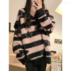 Kadın Sweaters Pullover Sweater Sonbahar ve Kış Tasarım Suyu Çıkarılabilir Kız Öğrenci Kore Gevşek Yumuşak Ağda Top