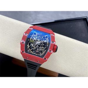 Mens RM35-02 Superclone Tourbillon svänghjul T+ Factory Watches Designer Luxury Mechanical Watch helautomatisk rörelse Watchband Red Devils Jvua M7WQ