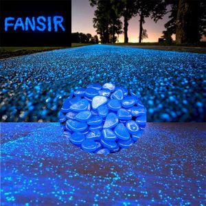 Gartendekorationen 100pcs300pcs Glow Pebbles Luminous Stones Home Fish Tank Dekoration im dunklen Accessoire für Geschenk 230818 leuchtet