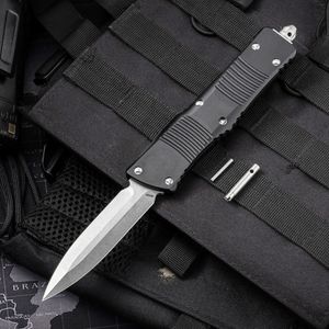 Ny H8101 Automatisk Tactical Knife D2 Stone Wash Blade CNC Aviation Aluminiumhandtag utomhus Camping Vandring Survival Pocket Knives