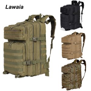 Backpacking Packs Lawaia Military Rucksacks 45L stor kapacitet Man Army Tactical Rackpacks Outdoor Pack för vandring camping jaktpåse 230821