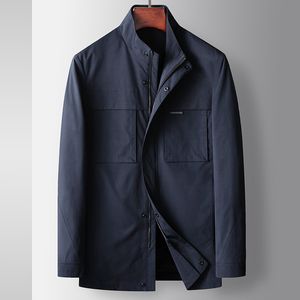 Giacca da uomo primavera e autunno nuovo stand di abbigliamento da lavoro per colletti versioni medio verde di lusso business casual antiruga non ferro