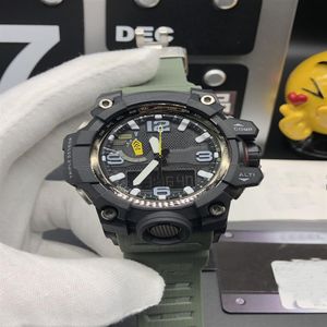 G-1000 Herren klassischer multifunktionaler wasserdichte Sport-Elektronik-Uhren-Schocksicherung und antimagnetisches Silikongurt 4 Stile O351A