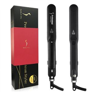 Flat Iron Hair Straightener Ceramic Heat Electric Straight Curler Salon Hairstyle Tool steam hair straightener