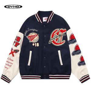 Men s jackor överdimensionerade varsity jacka män vintage brev broderi college vinter mode lösa outwear harajuku streetwear rockar 230821