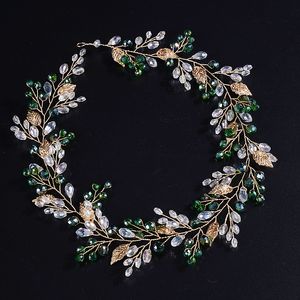 Kristallperlen-Blumen-Stirnband, Haarschmuck, Tiaras, Brautkopfbedeckung, Hochzeit, Haarschmuck, Party, Abschlussball, Kopfschmuck