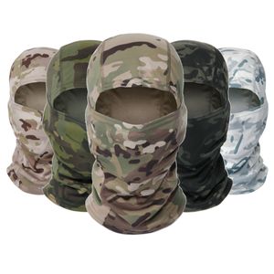 Fashion Face Masks Neck Gaiter Tactical Camouflage Balaclava Full Face Mask Ski Bike Cycling Army Hunting Head Cover Scarf Multicam Military Airsoft Cap Men 230818