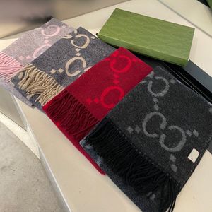 Märkesdesigner halsduk kvinnor gåva halsduk kashmir dubbelsidig jacquard tyg tjock sjal vinter wram pashmina långa wraps hijab