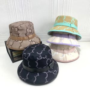 Högkvalitativ breda randhattar Fashion Designerr Bucket Hatts For Woman Lette Casual Sports Caps Sunshade Hat Personlighet Simple Hats