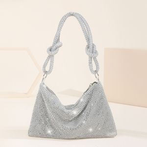 Taillenbeutel exquisite glänzende Hobo -Tasche für Achselhöhlenabends -Schulter -Schulter -Handtasche Töchter Mütter 230821