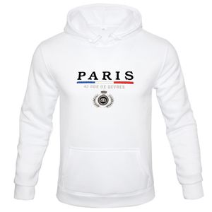 Herrtröjor tröjor Paris herr grafiska hoodie komfort stretch dragsko mode hoodie pullover casual lös sport hoodie herrkläder 230818