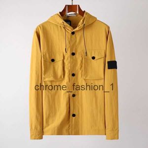 Outerwear Designer Badges Zipper Shirt Jacket Loose Style Spring Autumn Mens Top Oxford Breathable Portable High Street Stones Island Clothing Jacke 1 NXO7