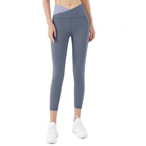 Yoga outfit yoga byxor kvinnor nakenkänsla tätt höft hög midja springande träning stretch fitness leggings andningsbara byxor mujer 2 färger 230818