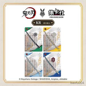 Card Games CARD FUN Demon Slayer Cards Original Collection Booster Box Premium SP UR SSR Anime Character Table Playing Game Board Card Gift R230821