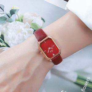 Women Watch Watch Luksusowe zegarki Wysokiej jakości nowoczesny kwarcowy wodoodporny prostokąt 24 mm