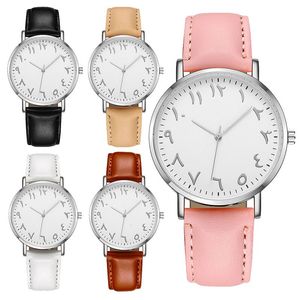 Bayanlar İzle Quartz Holwatch Arapça Dial 36mm kol saatleri Çeşitli Renkler İsteğe Bağlı İzle Hediye Su Geçirmez Tasarım Renk4