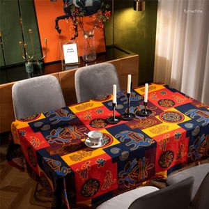 Tavolo in stoffa ristorante in stile etnico tappetino da caffè rettangolare e copertina
