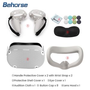 VRAR Accessorise VR Защитная крышка Set Set Touch Controller Shell Shell с ручкой ремня для Oculus Quest 2 VR Accessories 230818