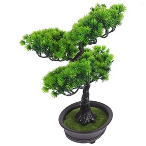 Fiori decorativi bonsai artificiale albero realistico finto mini scrivania piccola scrivania artificali piante d'appartamento decorazioni