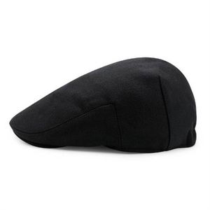 NUOVI berretto invernale autunno cappelli da uomo unisex cotone beret solido cappello retrò britannico da donna berretto piatto in lana boina hat319n