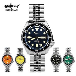 Relógios de pulso heimdallr homens assistem o movimento NH36 Sharkey Skx007 Cerâmica Borte 200m Sapphire Sapphire Sapphire Relógio mecânico automático para homens 230820