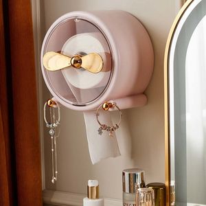 Toilet Paper Holders Wall Mounted Toilet Paper Holder Waterproof Paper Towel Dispenser Holder Tissue Box Toilet Roll Holder Bathroom Accessories 230820