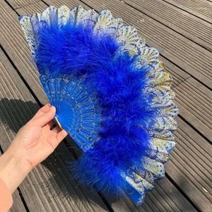 Dekoracyjne figurki 10pcs Lolita Feather Faning Fan Japońska słodka wróżka Dark Gothic Dance Art Craft Party Dekoracja Dekoracja urodzin