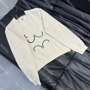 Kış Gevşek Sweatshirts Nakış Mektubu Kadınlar İçin Sweatshirtler Mürettebat Boyun Tasarımcı Tops