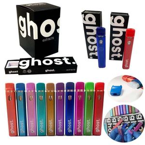 Empty Ghost Disposable Vape Pens E cigarettes 280mAh rechargeable battery 1.0ml extracts thick oil atomizers e-cig cartridges vaporizer carts with packaging