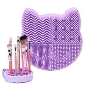 Escovas de maquiagem Brush de maquiagem de silicone Fundação mais limpa Magiz Ponto de lavagem Cat Gato Maquiagem Lavagem de lavagem de lavagem HKD230821