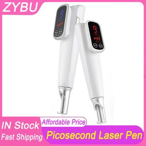 Mini Handheld Red Laser Light Picosecond Plasma Pen Treatment Tattoo Removal Defect Blackhead Skin Care Beauty Tool Scar Mole Freckle Removal Dark Spot Remover