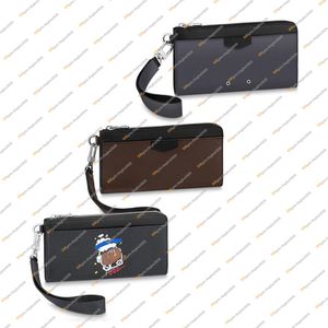 Gentlemen Fashion Casual Designer Luxus Zippy Dragonne Brieftasche Münze Key Beutel Kreditkarte Halter hochwertiger Top 5A M69407 293Q