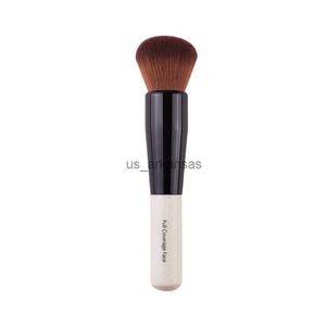 Makeup Borstes Powder Makeup Brush Wood Handle tät mjuk rund borst full täckning ansikte pulverborstar Blush Contour Brush Make Up Tool HKD230821