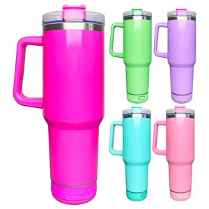 EUA armazém 40 onças em branco de sublimação de aço inoxidável esportes ao ar livre alto-falante isolado a vácuo tumbler music player caminhão carro viagem caneca de café copos