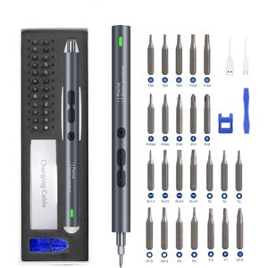 Screwdrivers Precision Electric Screwdriver 24 Pcs S2 Alloy Steel Bit Screwdrivers Type-C Fast Charging Screwdriver Set Repair Power Tools 230821