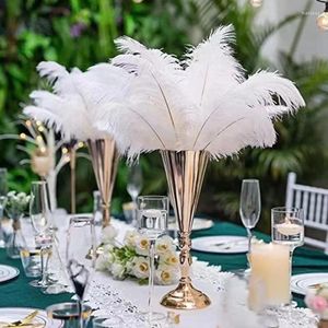 Party Decoration European Vase Electricated Metal Flower Stand Creative Table Ornaments Room Decor Wedding Decorations Center