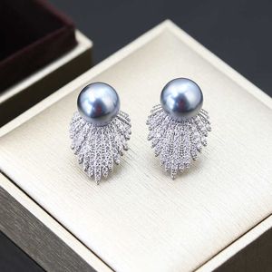 Orecchini di perle personalizzati tempestati di diamanti da donna con un esclusivo enseex aggeratedea rringsfas hionableand lux urioustem peramentearr ingsands ilv erneed le