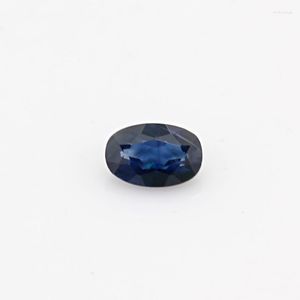 Lösa ädelstenar naturliga safir nakna sten runda klipp 1,0 mm ringhängen smycken