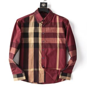 قميص اللباس للرجال الفاخرة الحرير النحيف tshirt طويل الأكمام عارضة ملابس الأعمال الصلبة حجم العلامة التجارية M-4XL255F