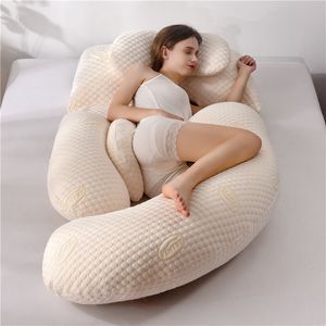 Cuscini di maternità 116x65 cm cuscino in gravidanza per donne in gravidanza cuscini morbidi di gravidanza Supporto di maternità all'allattamento per la caduta del sonno 230821