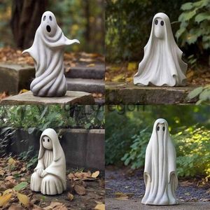 Other Home Decor Ghost Figurine Haunted House Decoration Figurine Scary Hell Messenger Decoration Witch Statue White Ghost Statue Ornaments x0821