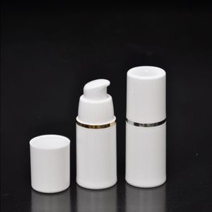 50pcs/lote pp 30ml garrafa sem ar branco bomba sem ar sem ar para loção bb creme a vácuo garrafa branca de ouro njvrw