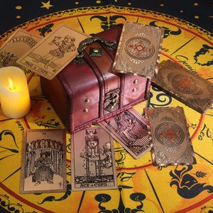 Goldfolie Tarot Druck Tarot Plastik Haustier wasserdichtes Tarotkarte