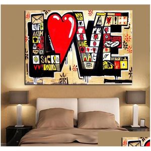 Картины современное красное стеновое искусство HD Abstract Decor Living Pictures 3D Painting Print Плака