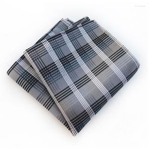 Bow Ties Plaid Pocket Squares Mens Hanky Silk Handkerchief For Men Paisley Black Blue Chest Towels Square Scarf Suit Handkerchiefs