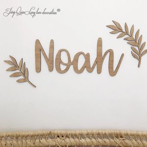 Decorative Objects Figurines Personalized custom made Wooden Name Sign Wood Letters Wall Art Decor for Nursery or Kids Room large size 230818