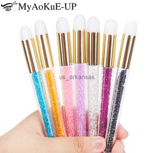 Makeup Borstes 3st Eyelash Clean Brush Skin Care Acne Pore Blackhead Deep Ta bort Applicator Rhinestone Crystal Hande Nose Cleaning Brush HKD230821